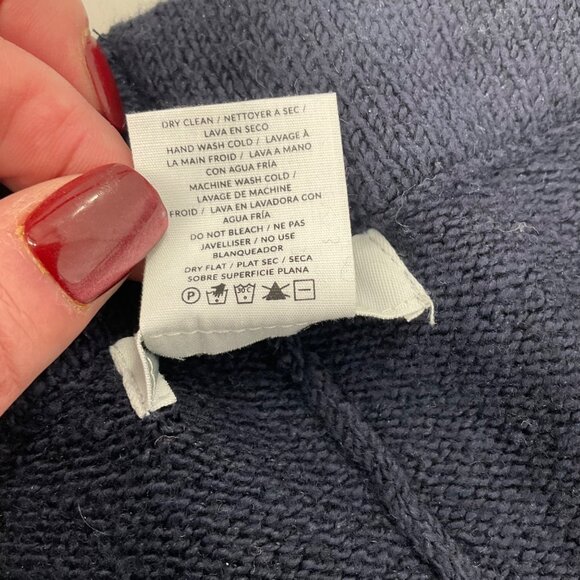 Naadam Blue Jogger Pants XL Cotton/Wool Blend Ribbed Cuffs Drawstring Waist comf - Picture 3 of 8